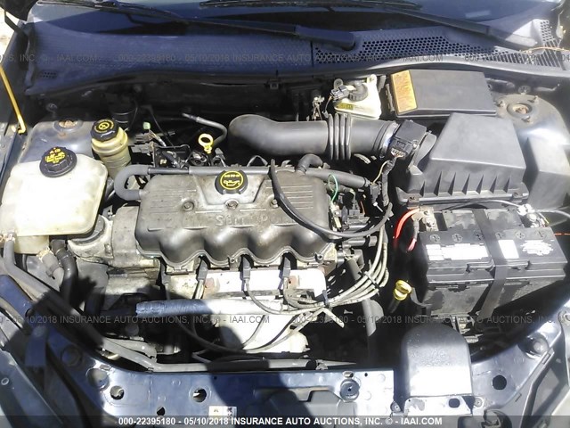 1FAFP33P53W273667 - 2003 FORD FOCUS LX BLUE photo 10