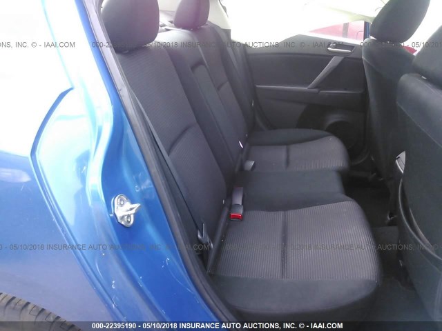 JM1BL1V73C1681491 - 2012 MAZDA 3 I BLUE photo 8