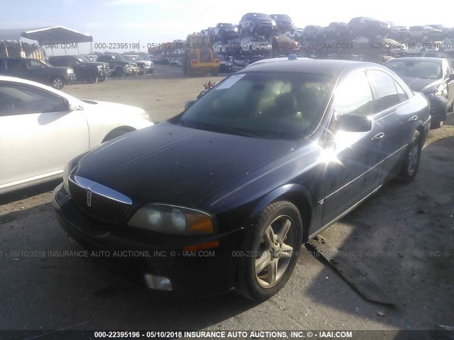 1LNHM87A91Y628318 - 2001 LINCOLN LS BLUE photo 2
