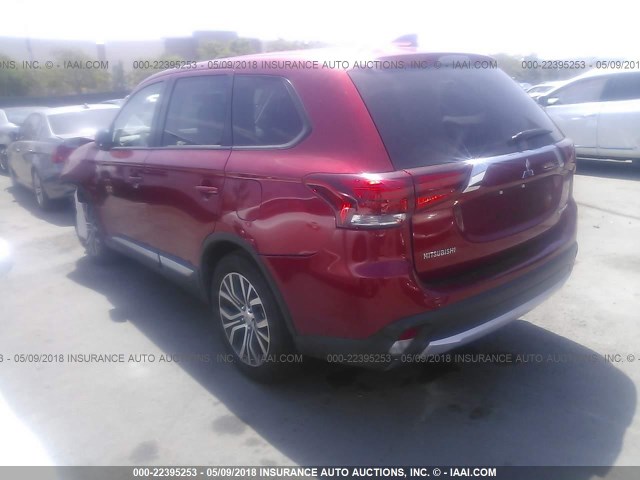 JA4AD2A38HZ063944 - 2017 MITSUBISHI OUTLANDER ES 红色 照片 3