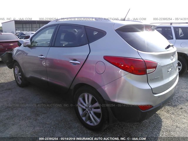 KM8JUCAC8CU403218 - 2012 HYUNDAI TUCSON GLS/LIMITED 银色 照片 3