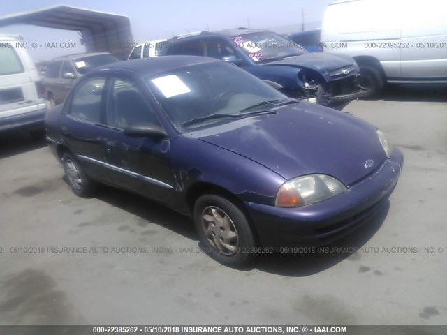 2C1MR522516714280 - 2001 CHEVROLET METRO LSI BLUE photo 1