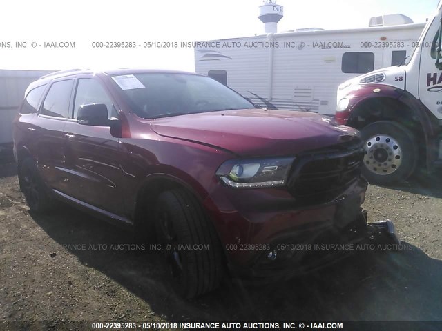 1C4RDJDG4HC737687 - 2017 DODGE DURANGO GT RED photo 1