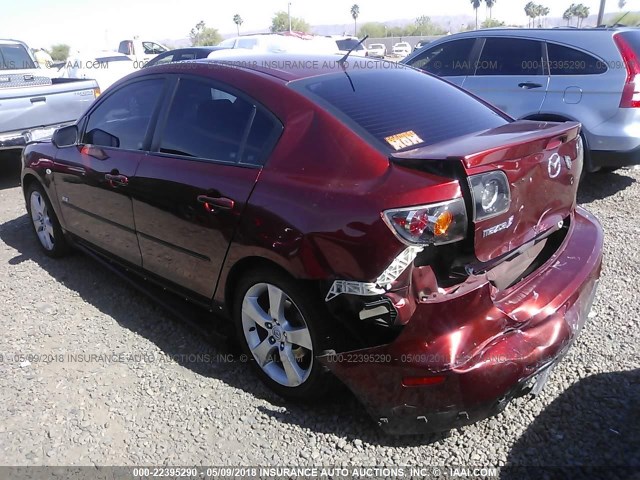 JM1BK323861432284 - 2006 MAZDA 3 S RED photo 3