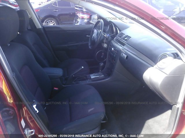 JM1BK323861432284 - 2006 MAZDA 3 S RED photo 5