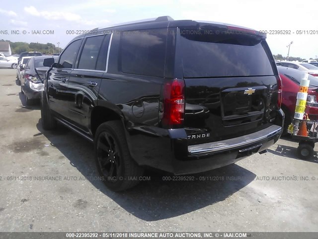 1GNSCCKC9HR325074 - 2017 CHEVROLET TAHOE C1500 PREMIER BLACK photo 3