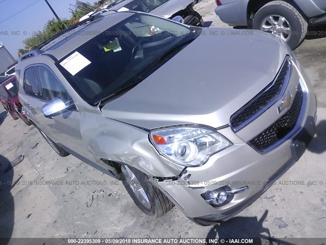 2GNFLHEK6E6188572 - 2014 CHEVROLET EQUINOX LTZ BEIGE photo 1