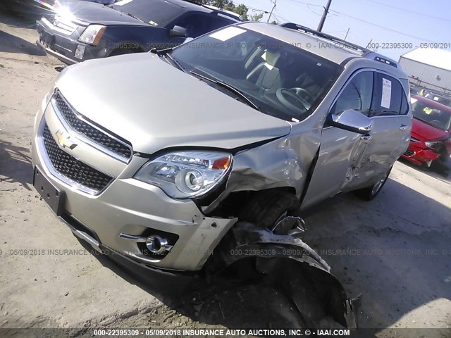 2GNFLHEK6E6188572 - 2014 CHEVROLET EQUINOX LTZ BEIGE photo 2