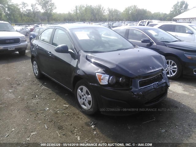 1G1JA5SH3E4178902 - 2014 CHEVROLET SONIC LS BLACK photo 1