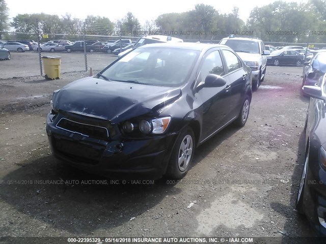 1G1JA5SH3E4178902 - 2014 CHEVROLET SONIC LS BLACK photo 2