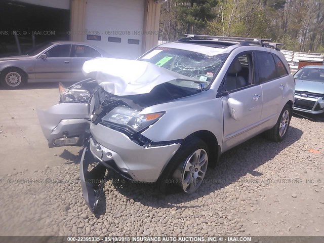 2HNYD28368H532856 - 2008 ACURA MDX TECHNOLOGY SILVER photo 2