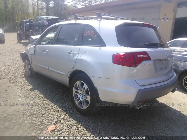 2HNYD28368H532856 - 2008 ACURA MDX TECHNOLOGY SILVER photo 3