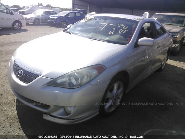 4T1CA38P35U053946 - 2005 TOYOTA CAMRY SOLARA SE/SLE SILVER photo 2