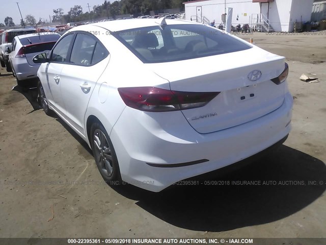 5NPD84LF6HH052183 - 2017 HYUNDAI ELANTRA SE/VALUE/LIMITED WHITE photo 3