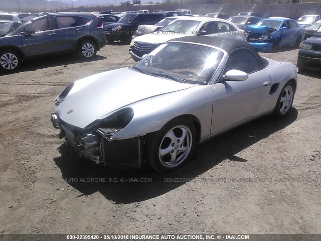 WP0CA2984VS621168 - 1997 PORSCHE BOXSTER SILVER photo 2