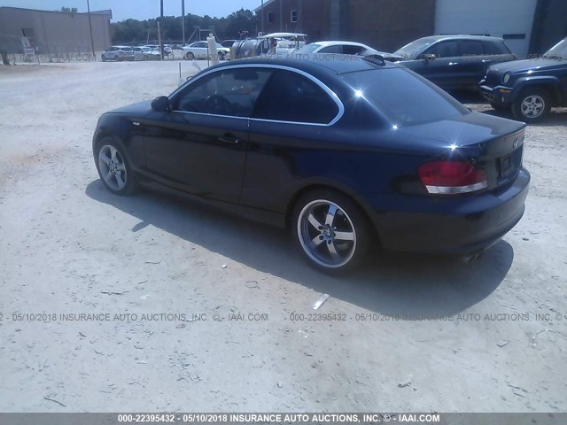 WBAUP93578VF47838 - 2008 BMW 128 I Dark Blue photo 3