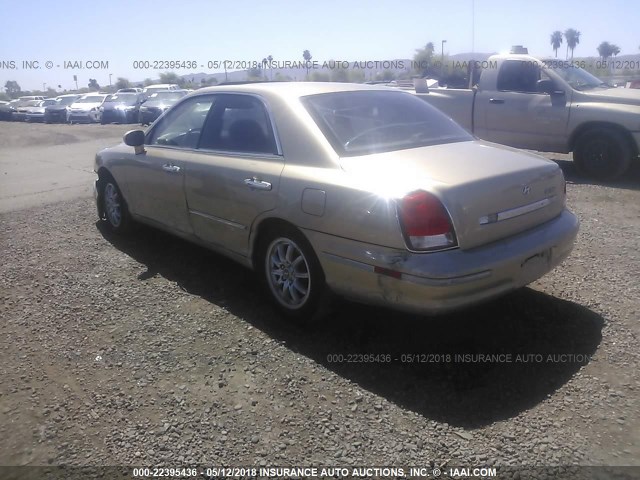 KMHFU45E22A182867 - 2002 HYUNDAI XG 350 BROWN photo 3