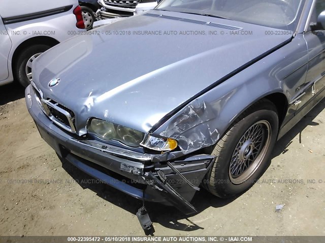 WBAGG83491DN88835 - 2001 BMW 740 I AUTOMATIC BLUE photo 6