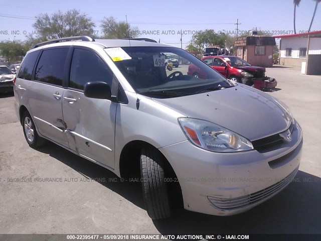 5TDZA23C44S097163 - 2004 TOYOTA SIENNA CE/LE SILVER photo 1