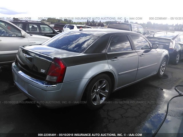 2C3KA53G86H464321 - 2006 CHRYSLER 300 TOURING GRAY photo 4