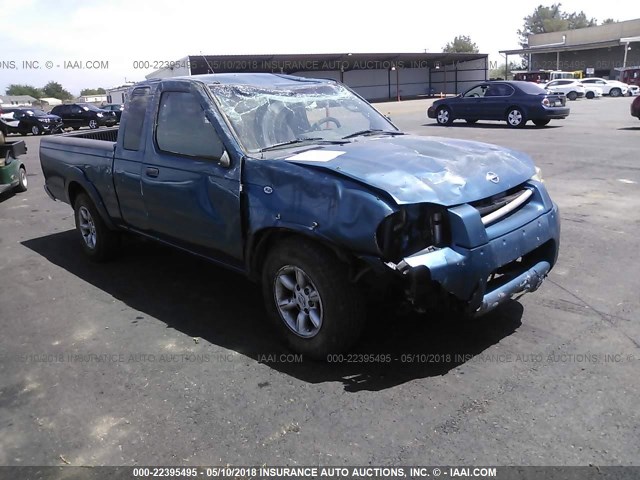 1N6DD26T14C412786 - 2004 NISSAN FRONTIER KING CAB XE BLUE photo 1