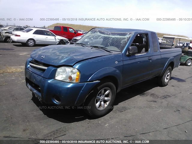 1N6DD26T14C412786 - 2004 NISSAN FRONTIER KING CAB XE BLUE photo 2