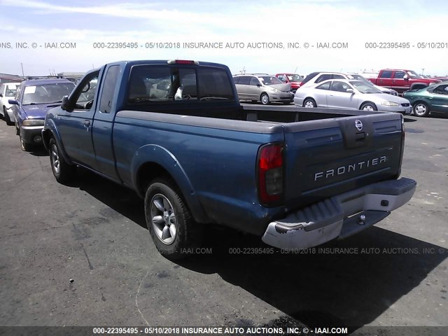 1N6DD26T14C412786 - 2004 NISSAN FRONTIER KING CAB XE BLUE photo 3