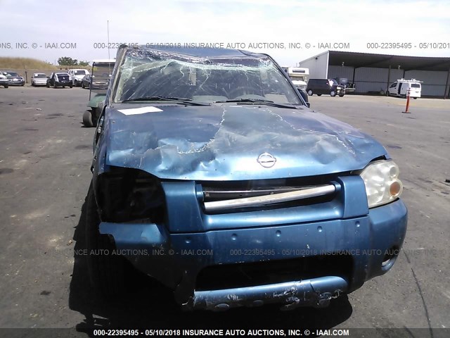 1N6DD26T14C412786 - 2004 NISSAN FRONTIER KING CAB XE BLUE photo 6