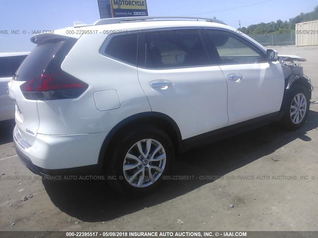 5N1AT2MVXHC794699 - 2017 NISSAN ROGUE SV/SL WHITE photo 4