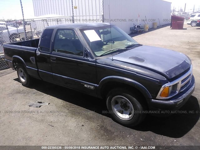 1GCCS19W0TK234572 - 1996 CHEVROLET S TRUCK S10 BLACK photo 1