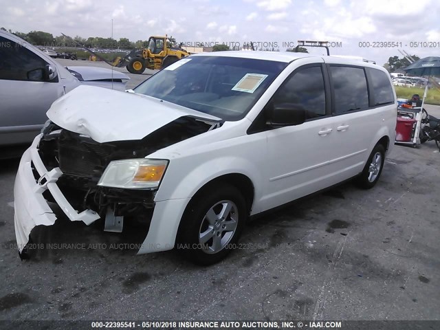 2D8HN44E79R665967 - 2009 DODGE GRAND CARAVAN SE WHITE photo 2