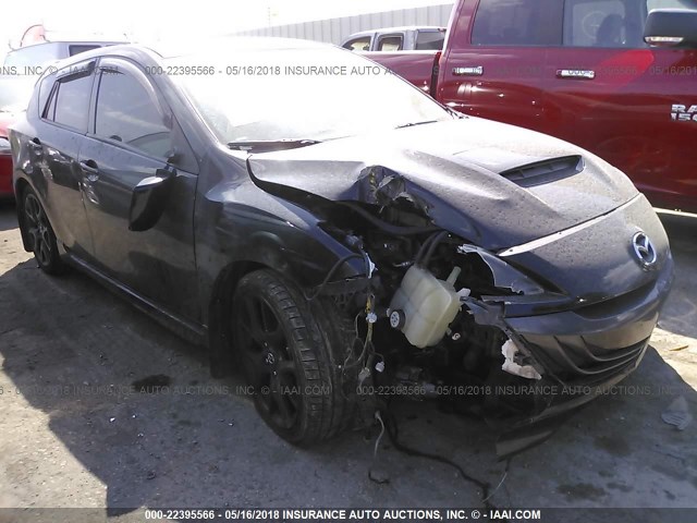 JM1BL1L35D1779293 - 2013 MAZDA SPEED 3 BLACK photo 1