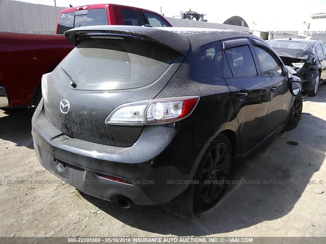 JM1BL1L35D1779293 - 2013 MAZDA SPEED 3 BLACK photo 4