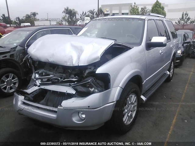 1FMJU1K5XEEF33762 - 2014 FORD EXPEDITION LIMITED SILVER photo 2