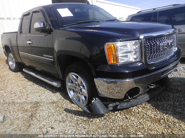 1GTR1VE08CZ323416 - 2012 GMC SIERRA C1500 SLE BLACK photo 1