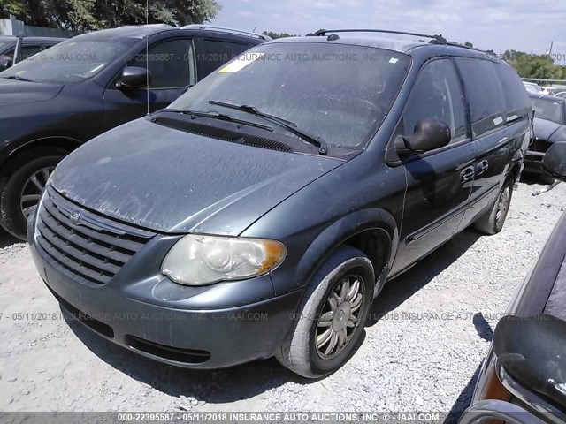 2C4GP54L35R261146 - 2005 CHRYSLER TOWN & COUNTRY TOURING GREEN photo 2