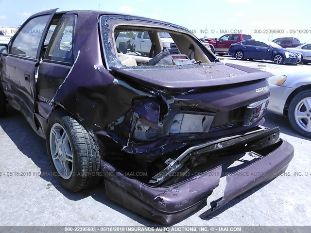 1P3XP64K7PN544629 - 1993 PLYMOUTH SUNDANCE DUSTER PURPLE photo 6