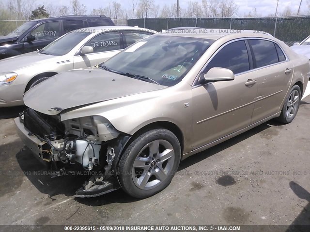 1G1ZH57B88F279591 - 2008 CHEVROLET MALIBU 1LT 金色 照片 2