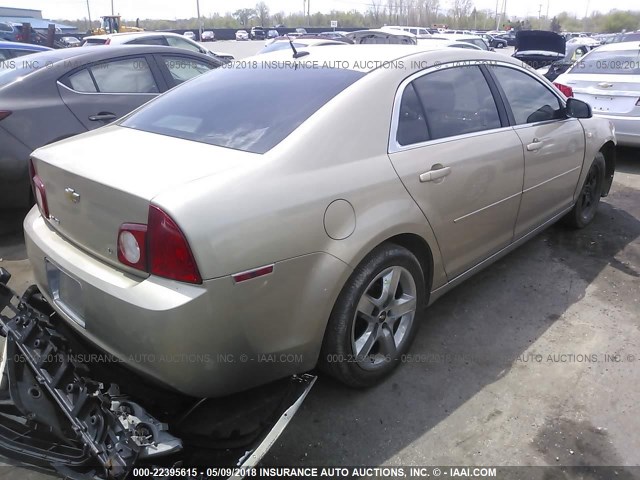 1G1ZH57B88F279591 - 2008 CHEVROLET MALIBU 1LT 金色 照片 4