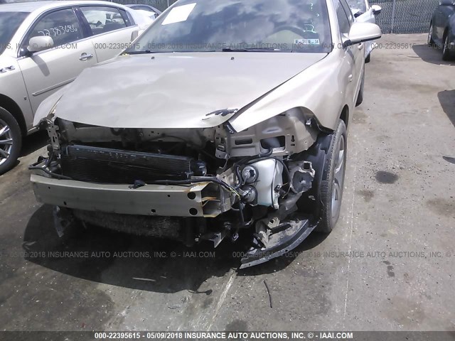1G1ZH57B88F279591 - 2008 CHEVROLET MALIBU 1LT 金色 照片 6