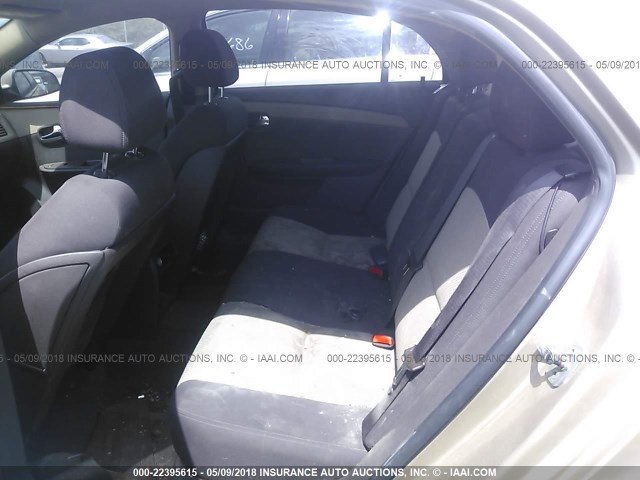 1G1ZH57B88F279591 - 2008 CHEVROLET MALIBU 1LT 金色 照片 8