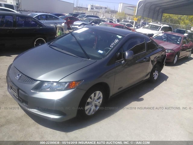 2HGFG3B52CH514448 - 2012 HONDA CIVIC LX SILVER photo 2