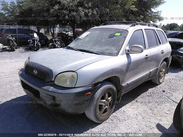 KM8SC13D93U357075 - 2003 HYUNDAI SANTA FE GLS/LX SILVER photo 2