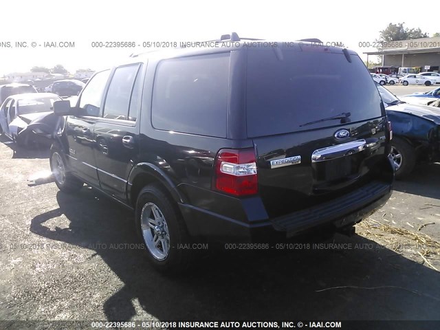 1FMFU20578LA55086 - 2008 FORD EXPEDITION LIMITED BLACK photo 3