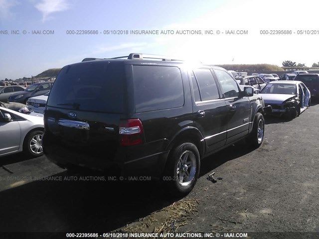 1FMFU20578LA55086 - 2008 FORD EXPEDITION LIMITED BLACK photo 4