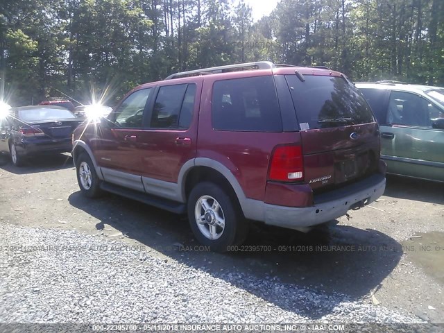 1FMDU63E62ZB03479 - 2002 FORD EXPLORER XLT BURGUNDY photo 3