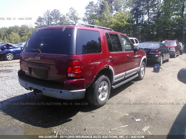 1FMDU63E62ZB03479 - 2002 FORD EXPLORER XLT BURGUNDY photo 4