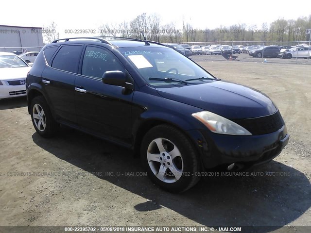 JN8AZ08W64W329330 - 2004 NISSAN MURANO SL/SE BLACK photo 1