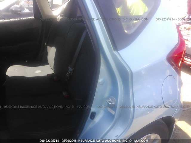 3N1CE2CP0EL410507 - 2014 NISSAN VERSA NOTE S/S PLUS/SV/SL BLUE photo 8