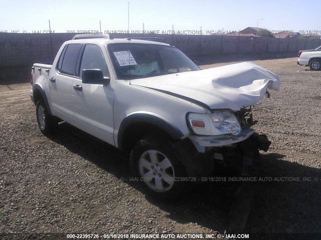 1FMEU3BE2AUF01336 - 2010 FORD EXPLORER SPORT TR XLT WHITE photo 1